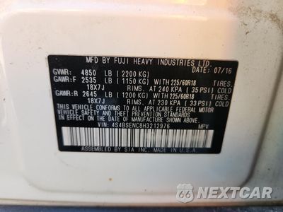 Zdjęcie 12 z 15 samochodu: 2017 SUBARU OUTBACK 3.6R LIMITED VIN:4S4BSENC8H3212976 - miniatura