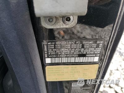 Zdjęcie 12 z 12 samochodu: 1991 MERCEDES-BENZ 560 SEC VIN:WDBCA45E2MA577035 - miniatura