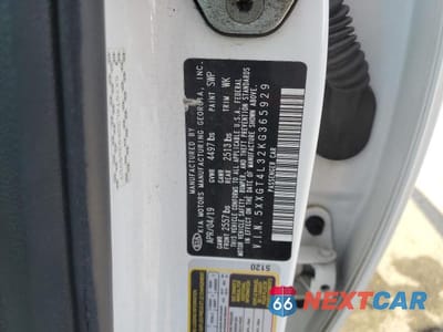 Zdjęcie 12 z 12 samochodu: 2019 KIA OPTIMA LX VIN:5XXGT4L32KG365929 - miniatura