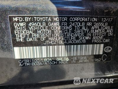Zdjęcie 12 z 13 samochodu: 2018 LEXUS GS 350 BASE VIN:JTHCZ1BL4JA008578 - miniatura