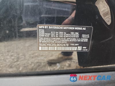 Zdjęcie 13 z 13 samochodu: 2020 BMW X6 XDRIVE40I VIN:5UXCY6C05L9D52478 - miniatura