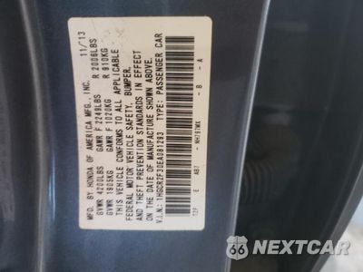 Zdjęcie 12 z 12 samochodu: 2014 HONDA ACCORD LX VIN:1HGCR2F30EA081293 - miniatura