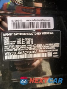 Zdjęcie 12 z 14 samochodu: 2024 BMW I7 XDRIVE60 VIN:WBY53EJ04RCP86968 - miniatura