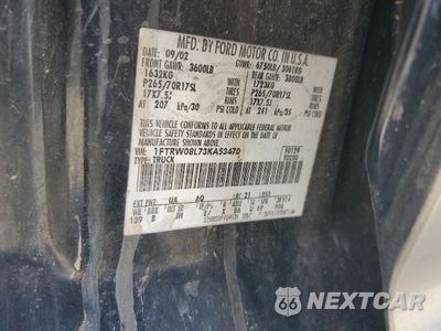 Zdjęcie 12 z 14 samochodu: 2003 FORD F150 SUPERCREW VIN:1FTRW08L73KA53470 - miniatura