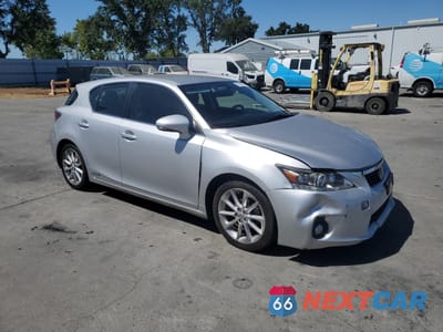 Czwarte zdjęcie samochodu z boku: 2012 LEXUS CT 200 VIN:JTHKD5BH6C2066427 - miniatura