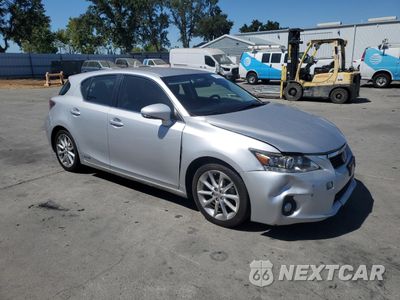 Czwarte zdjęcie samochodu z boku: 2012 LEXUS CT 200 VIN:JTHKD5BH6C2066427 - miniatura