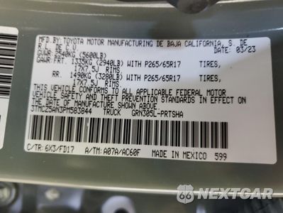 Zdjęcie 13 z 15 samochodu: 2023 TOYOTA TACOMA DOUBLE CAB VIN:3TMCZ5AN3PM583844 - miniatura