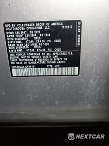 Zdjęcie 12 z 13 samochodu: 2018 VOLKSWAGEN ATLAS SEL PREMIUM VIN:1V2NR2CA0JC549151 - miniatura