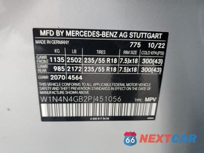 Zdjęcie 13 z 13 samochodu: 2023 MERCEDES-BENZ GLA 250 VIN:W1N4N4GB2PJ451056 - miniatura