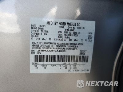Zdjęcie 13 z 14 samochodu: 2023 FORD EDGE SEL VIN:2FMPK4J99PBA40885 - miniatura