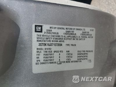 Zdjęcie 12 z 12 samochodu: 2007 GMC NEW SIERRA K1500 VIN:2GTEK19J271573594 - miniatura