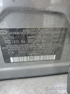 Zdjęcie 12 z 12 samochodu: 2012 HYUNDAI SONATA SE VIN:5NPEC4AC0CH434536 - miniatura