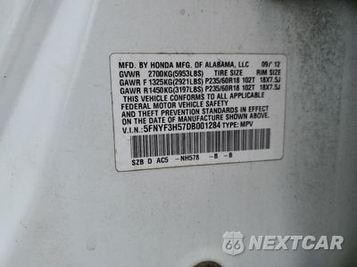Zdjęcie 13 z 13 samochodu: 2013 HONDA PILOT EXL VIN:5FNYF3H57DB001284 - miniatura