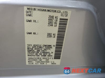 Zdjęcie 12 z 14 samochodu: 2018 NISSAN LEAF S VIN:1N4AZ1CP8JC302571 - miniatura