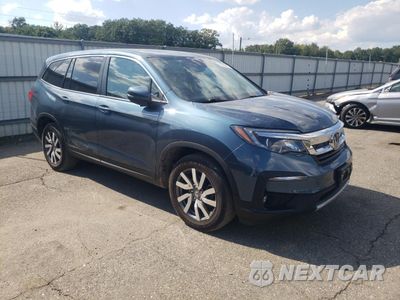 Czwarte zdjęcie samochodu z boku: 2019 HONDA PILOT EXL VIN:5FNYF6H55KB078265 - miniatura