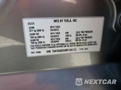Zdjęcie 12 z 14 samochodu: 2024 TESLA MODEL Y VIN:7SAYGAEE4RF125173 - miniatura