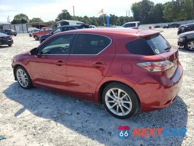 Drugie zdjęcie samochodu z przodu: 2012 LEXUS CT 200 VIN:JTHKD5BH0C2111975 - miniatura