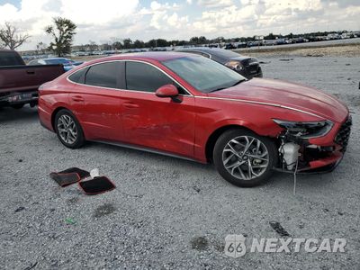 Czwarte zdjęcie samochodu z boku: 2021 HYUNDAI SONATA SEL VIN:5NPEL4JA2MH085203 - miniatura