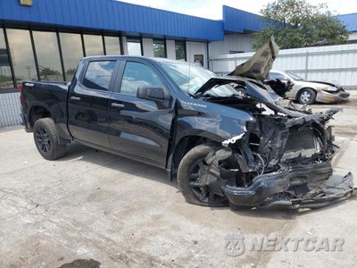 Czwarte zdjęcie samochodu z boku: 2022 CHEVROLET SILVERADO K1500 CUSTOM VIN:1GCPDBEK2NZ566608 - miniatura