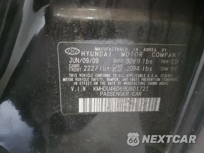 Zdjęcie 12 z 12 samochodu: 2009 HYUNDAI ELANTRA GLS VIN:KMHDU46D69U801721 - miniatura