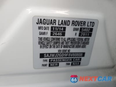 Zdjęcie 12 z 12 samochodu: 2015 JAGUAR XJL PORTFOLIO VIN:SAJWJ2GD9F8V80808 - miniatura