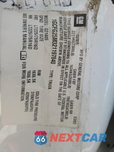 Zdjęcie 12 z 13 samochodu: 2002 CHEVROLET EXPRESS G2500 VIN:1GCFG25M321197840 - miniatura