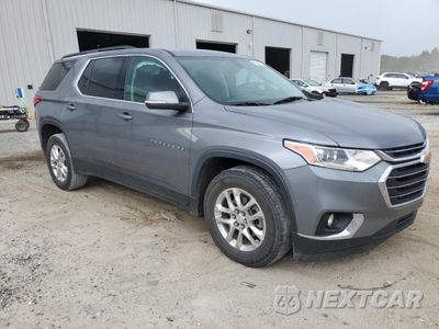 Czwarte zdjęcie samochodu z boku: 2021 CHEVROLET TRAVERSE LT VIN:1GNEVHKW5MJ222919 - miniatura