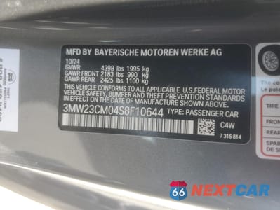 Zdjęcie 12 z 12 samochodu: 2025 BMW 230I VIN:3MW23CM04S8F10644 - miniatura