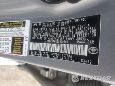 Zdjęcie 12 z 13 samochodu: 2016 TOYOTA CAMRY LE VIN:4T1BF1FKXGU999599 - miniatura