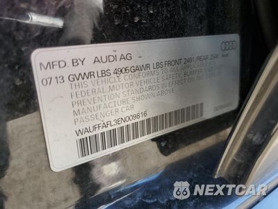 Zdjęcie 12 z 12 samochodu: 2014 AUDI A4 PREMIUM PLUS VIN:WAUFFAFL3EN009816 - miniatura
