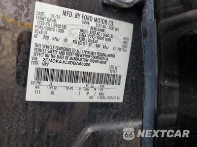 Zdjęcie 14 z 14 samochodu: 2013 FORD EDGE SEL VIN:2FMDK4JC4DBA58625 - miniatura