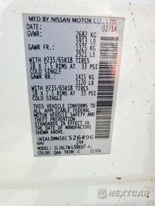 Zdjęcie 13 z 13 samochodu: 2014 INFINITI QX60 VIN:5N1AL0MN5EC526496 - miniatura