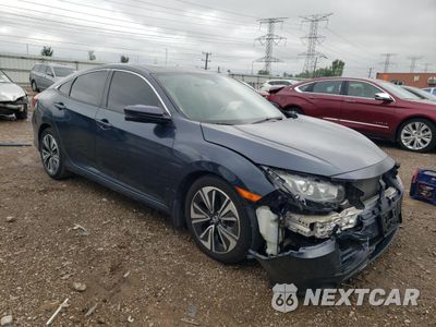 Czwarte zdjęcie samochodu z boku: 2017 HONDA CIVIC EX VIN:19XFC1F34HE015175 - miniatura