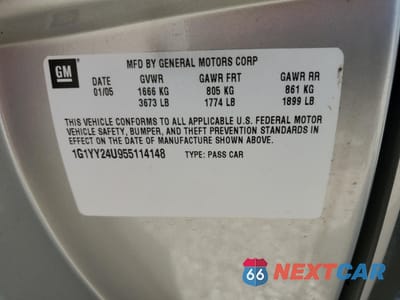 Zdjęcie 13 z 15 samochodu: 2005 CHEVROLET CORVETTE VIN:1G1YY24U955114148 - miniatura