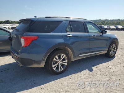 Trzecie zdjęcie samochodu z tyłu: 2020 FORD EXPLORER PLATINUM VIN:1FM5K8HC4LGA62246 - miniatura