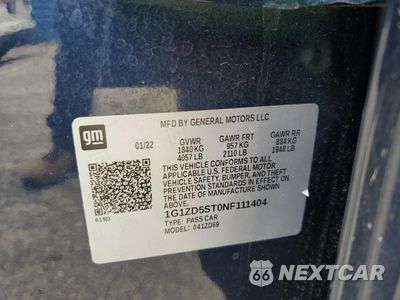 Zdjęcie 12 z 15 samochodu: 2022 CHEVROLET MALIBU LT VIN:1G1ZD5ST0NF111404 - miniatura
