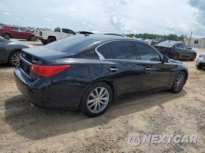 Trzecie zdjęcie samochodu z tyłu: 2014 INFINITI Q50 BASE VIN:JN1BV7AR7EM689912 - miniatura