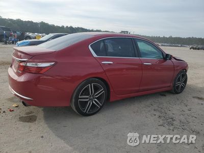 Trzecie zdjęcie samochodu z tyłu: 2017 HONDA ACCORD SPORT VIN:1HGCR2F54HA254528 - miniatura