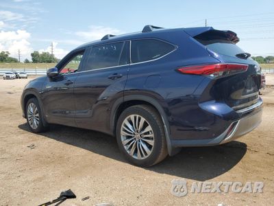 Drugie zdjęcie samochodu z przodu: 2021 TOYOTA HIGHLANDER HYBRID PLATINUM VIN:5TDEBRCHXMS027005 - miniatura