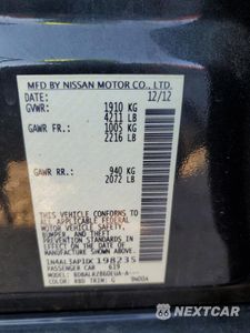 Zdjęcie 12 z 14 samochodu: 2013 NISSAN ALTIMA 2.5 VIN:1N4AL3AP1DC198235 - miniatura