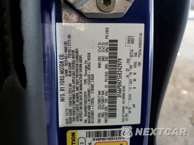 Zdjęcie 12 z 12 samochodu: 2014 FORD FUSION SE VIN:3FA6P0H75ER242979 - miniatura