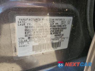 Zdjęcie 12 z 12 samochodu: 2013 NISSAN SENTRA S VIN:3N1AB7APXDL761603 - miniatura