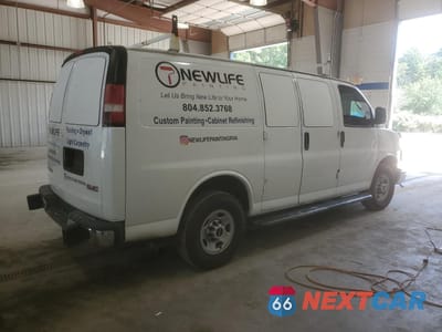 Trzecie zdjęcie samochodu z tyłu: 2017 GMC SAVANA G2500 VIN:1GTW7AFF0H1912284 - miniatura