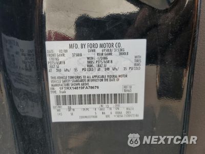 Zdjęcie 12 z 12 samochodu: 2009 FORD F150 SUPER CAB VIN:1FTRX14819FA78676 - miniatura