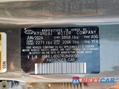 Zdjęcie 23 z 24 samochodu: 2024 HYUNDAI ELANTRA SE VIN:KMHLL4DG7RU849093 - miniatura