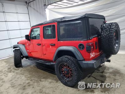 Drugie zdjęcie samochodu z przodu: 2018 JEEP WRANGLER UNLIMITED SPORT VIN:1C4HJXDG3JW212471 - miniatura