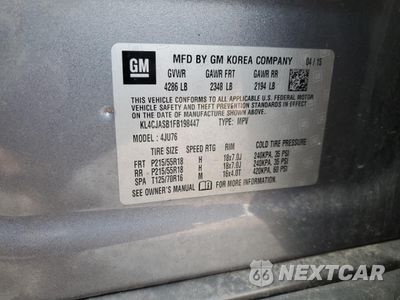 Zdjęcie 14 z 16 samochodu: 2015 BUICK ENCORE VIN:KL4CJASB1FB198447 - miniatura