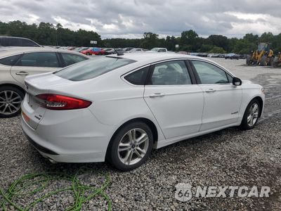 Trzecie zdjęcie samochodu z tyłu: 2018 FORD FUSION SE HYBRID VIN:3FA6P0LU0JR281924 - miniatura