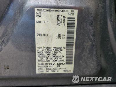 Zdjęcie 12 z 13 samochodu: 2016 NISSAN ALTIMA 2.5 VIN:1N4AL3AP3GC216092 - miniatura