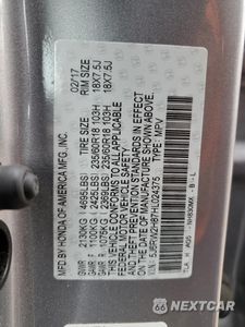 Zdjęcie 13 z 16 samochodu: 2017 HONDA CR-V EXL VIN:5J6RW2H87HL024375 - miniatura